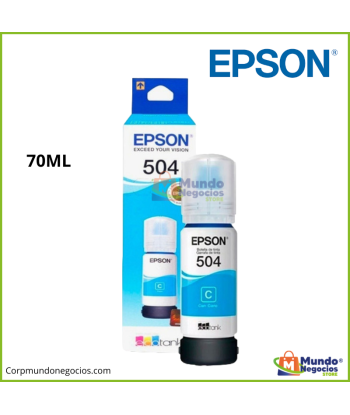 Tinta Epson 504 Cyan...