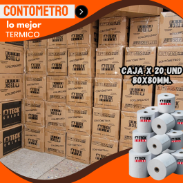 Papel Térmico Contómetro Dteck Color