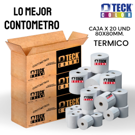 Papel Térmico Contómetro Dteck Color