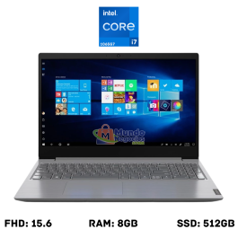 Laptop Lenovo V15 IIL , Intel Core i7 1065G7 1.3GHz / 3.9GHz , Ram 8gb , ssd 512gb , Fhd 15.6-MUNDO NEGOCIOS
