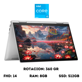 Laptop HP ENVY X360 14-ES1013dx , Intel Core i5 120UH 3.8 GHz , Ram 8gb , ssd 512gb , Fhd 14 , Windows 11 home - MUNDO NEGOCIOS