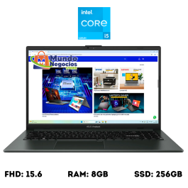Laptop HP Vivobook ASUS E1504GA-NJ191 , Intel Core I3 N305 3.8 GHz , Ram 8gb , ssd 256gb , Fhd 15.6 - MUNDO NEGOCIOS
