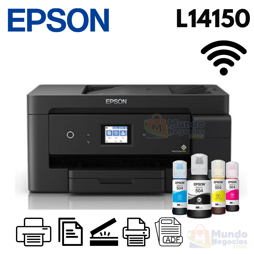 Impresora Multifuncional Epson L14150 A3 Wifi Duplex ADF | Corporación Mundo Negocios