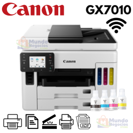 IMPRESORA MULTIFUNCIONAL CANON MAXYFI GX7010 WIFI ADF DUPLEX