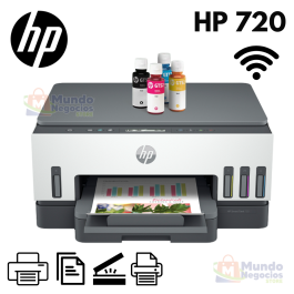 Impresora Multifuncional HP Ink Tank 720 Wifi Duplex - Mundo Negocios