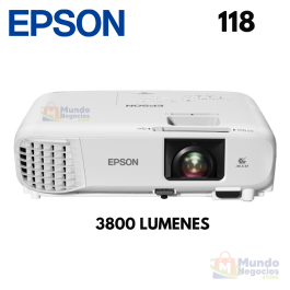Proyector Epson Powerlite 118 3800 Lumenes 1024x768 XGA - Mundo Negocios