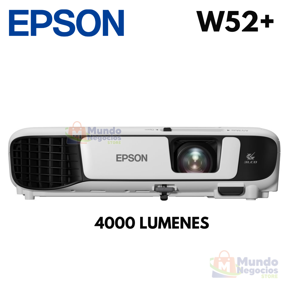Proyector Epson Powerlite W52+ 4000 Lumenes Xga 1280x800 - Mundo Negocios