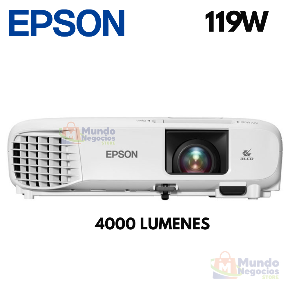 Proyector Epson 119w 4000 Lumenes 3LCD WXGA HDMI - Mundo Negocios