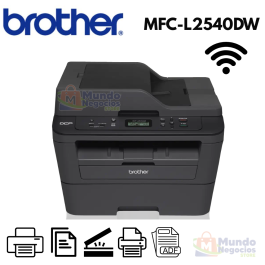 Impresora Laser Multifuncional Brother Monocromatica DCP-L2540DW WiFi Duplex ADF - Corporacion Mundo Negocios