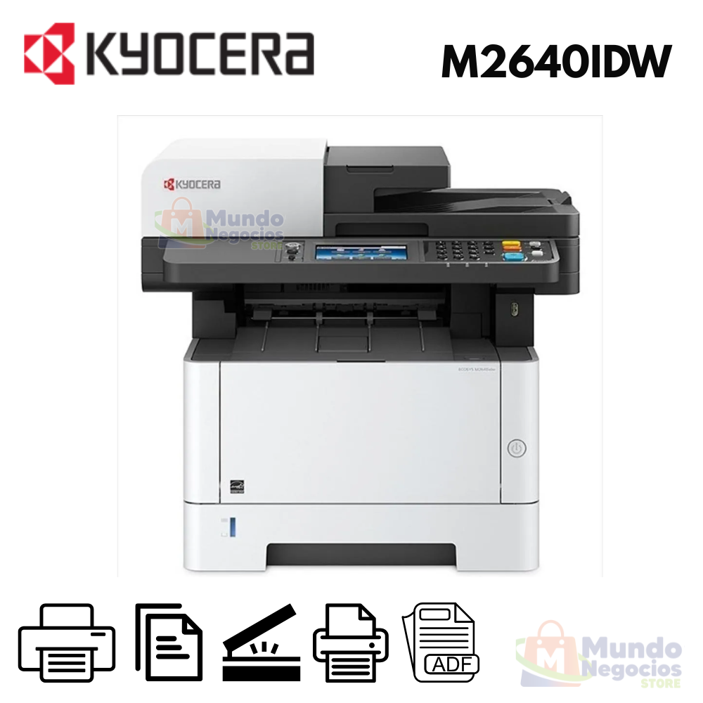 Impresora Laser Multifuncional Kyocera Ecosys M2640IDW 42PPM - Corporacion Mundo Negocios