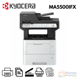 Impresora Laser Multifuncional Kyocera MA5500IFX 55PPM - Mundo Negocios