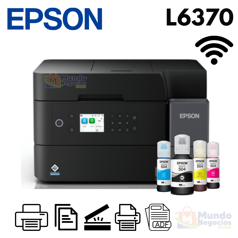 Impresora Multifuncional Epson EcoTank L6370 WiFi ADF Duplex | Corporacion Mundo Negocios