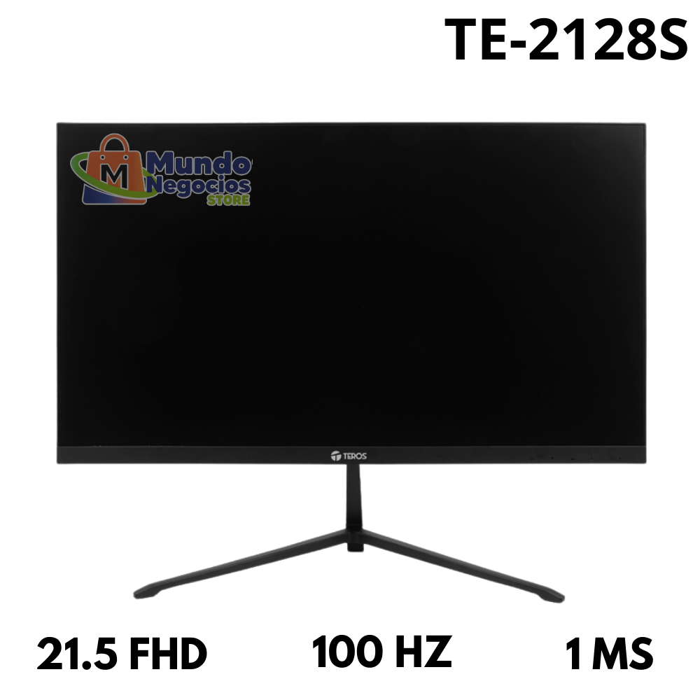MONITOR TE-2128S TEROS , 21.5 FHD , 100 HZ , 1 MS - MUNDO NEGOCIOS
