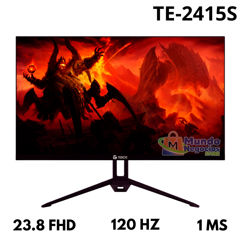 MONITOR TE-2415S TEROS , 23.8 FHD , 120 HZ , 1 MS - MUNDO NEGOCIOS