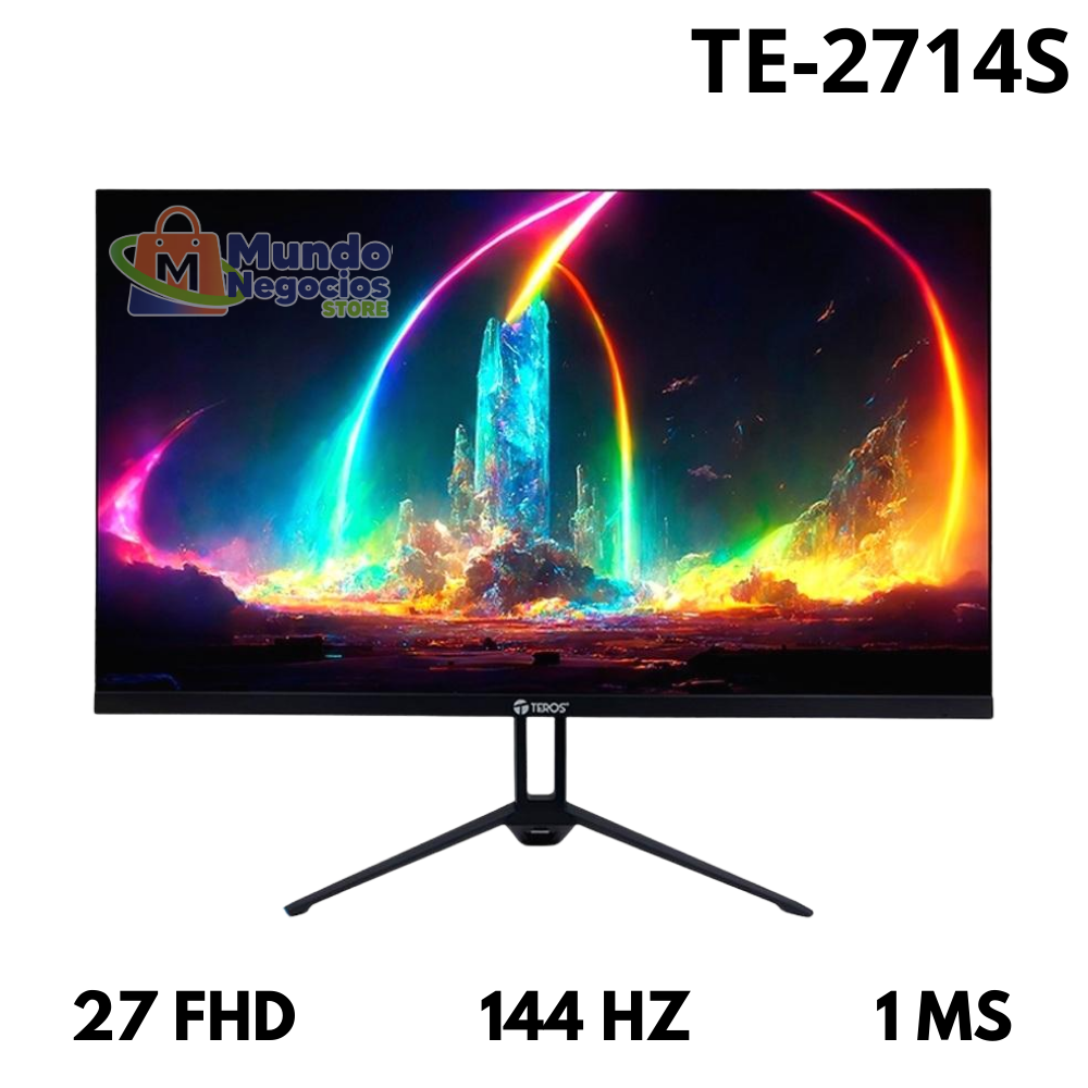 MONITOR TE-2714S TEROS , 27 FHD , 144 HZ , 1 MS - MUNDO NEGOCIOS