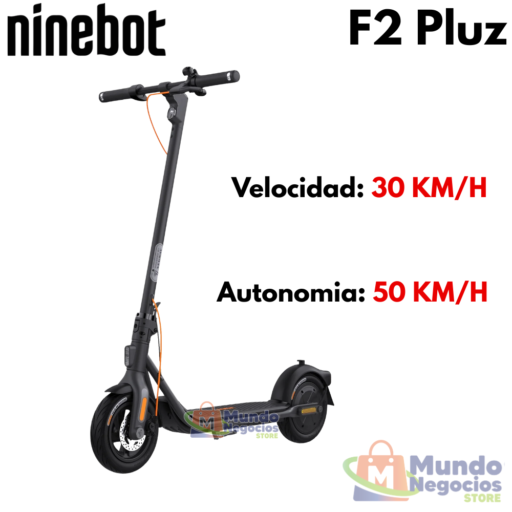 Scooter Eletronico Ninebot F2 Plus Velocidad 30 KM/H , Autonomia 50 KM/H - MUNDO NEGOCIOS