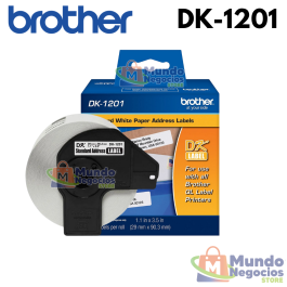 CINTA DK-1201 BROTHER (29 mm x 90 mm), 400 ETIQUETAS-MUNDO NEGOCIOS