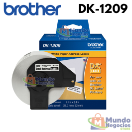 CINTA DK-1209 BROTHER (29 mm X 62 mm), 800 Etiquetas-MUNDO NEGOCIOS