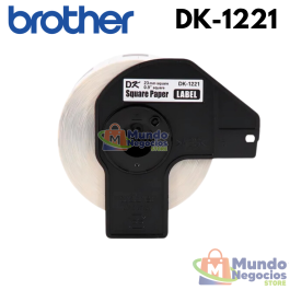 CINTA DK-1221 BROTHER (23mm x 23mm), 1000 ETIQUETAS-MUNDO NEGOCIOS