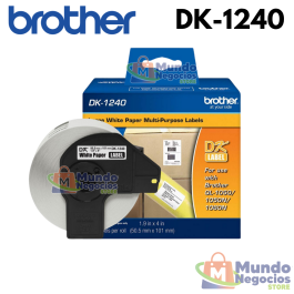 CINTA DK-1240 BROTHER (102MM X 52MM) , 600 ETIQUETAS-MUNDO NEGOCIOS