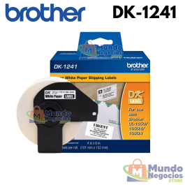 CINTA DK-1241 BROTHER (102mm x 152mm), 200 etiquetas-MUNDO NEGOCIOS