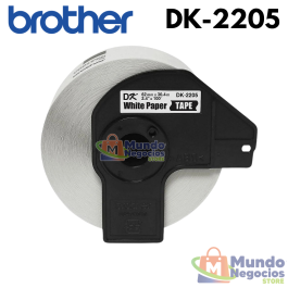 CINTA DK-2205 BROTHER (62 mm x 30,4 m) ROLLO CONTINUO-MUNDO NEGOCIOS