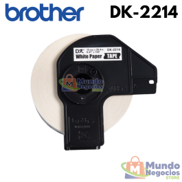 CINTA DK-2214 BROTHER (12 mm x 30.4 m), ROLLO CONTINUO-MUNDO NEGOCIOS