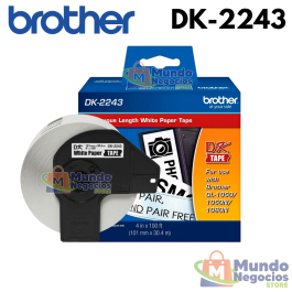 CINTA DK-2243 BROTHER (101 mm x 30.4 m),ROLLO CONTINUO-MUNDO NEGOCIOS