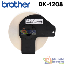 CINTA DK-1208 BROTHER (38MM X 90MM) , 400 ETIQUETAS-MUNDO NEGOCIOS