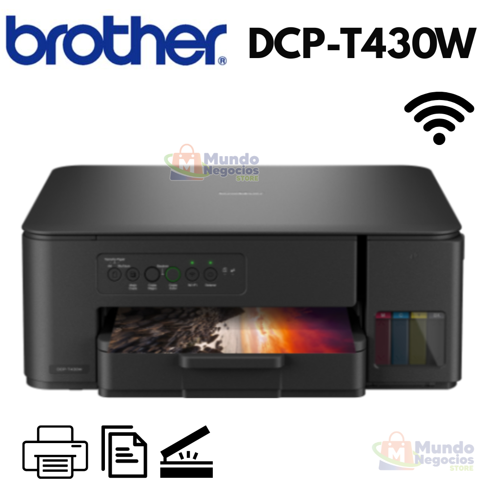 Impresora Multifuncional Brother DCP-T430W Wifi - Corporacion Mundo Negocios