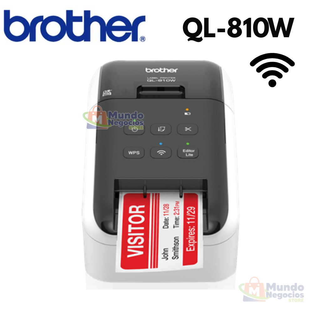 Etiquetadora de Etiquetas Brother QL-810W - Corporacion Mundo Negocios