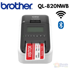 Impresora De Etiquetas Brother QL-820 Wifi Bluetooh - Corporacion Mundo Negocios