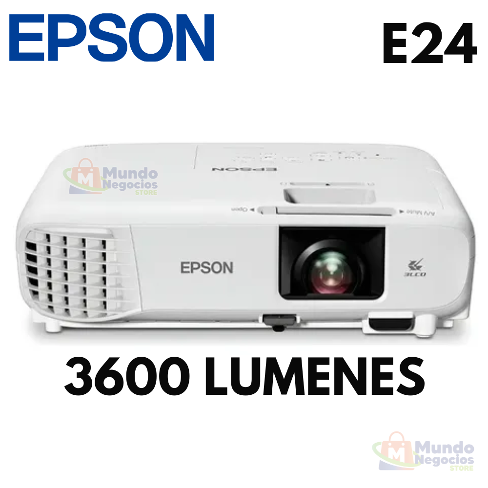 Proyector Epson PowerLite E24 3600 Lumenes - Corporacion Mundo Negocios