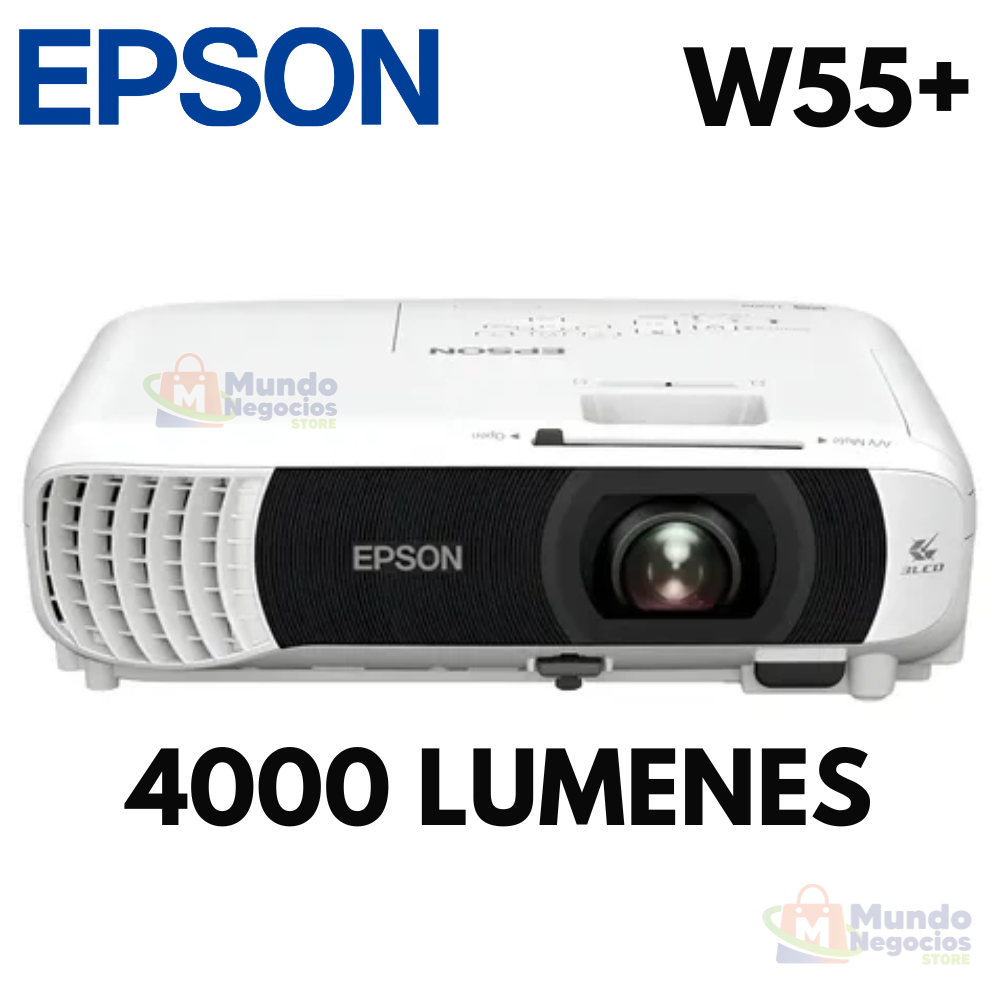 Ptroyector Epson Powerlite W55+ 4000 Lumenes WXGA - Corporacion Mundo Negocios