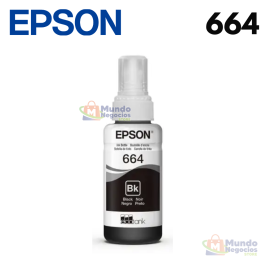 Tinta Epson 664 Black Botella 70ML L575 - Corporacion Mundo Negocios