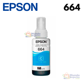 Botella Tinta Epson 664 Cyan 70ML - Corporacion Mundo Negocios