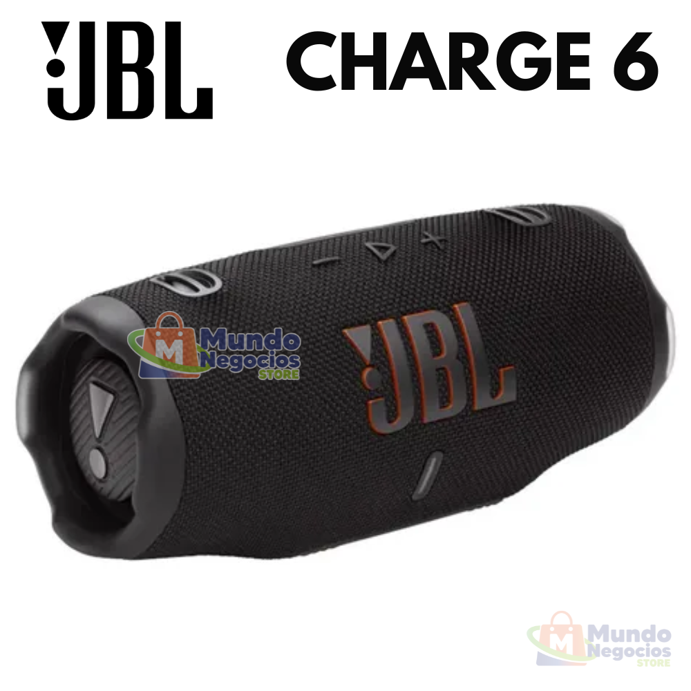 Parlante JBL Charge 6 Negro Bluetooth - Corporacion Mundo Negocios