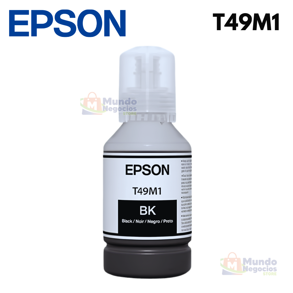 Botella tinta T49M1 black EPSON 140ml - Corporación Mundo Negocios