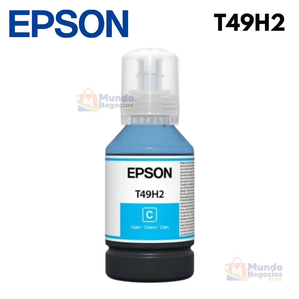 Botella Tinta EPSON T49H2 Cyan - Corporación Mundo Negocios