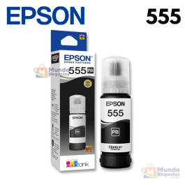 Tinta Botella Epson T555 PB  Negro 70ML L8160 L8180 - Corporacion Mundo Negocios