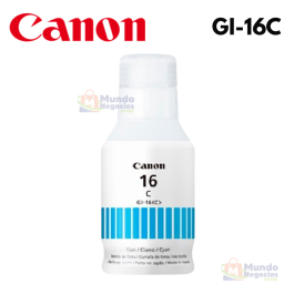 Botella De Tinta CANON GI-16 Cyan | Corporación Mundo Negocios