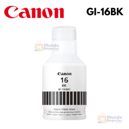 Botella De Tinta Canon GI-16 BLACK | Corporación Mundo Negocios