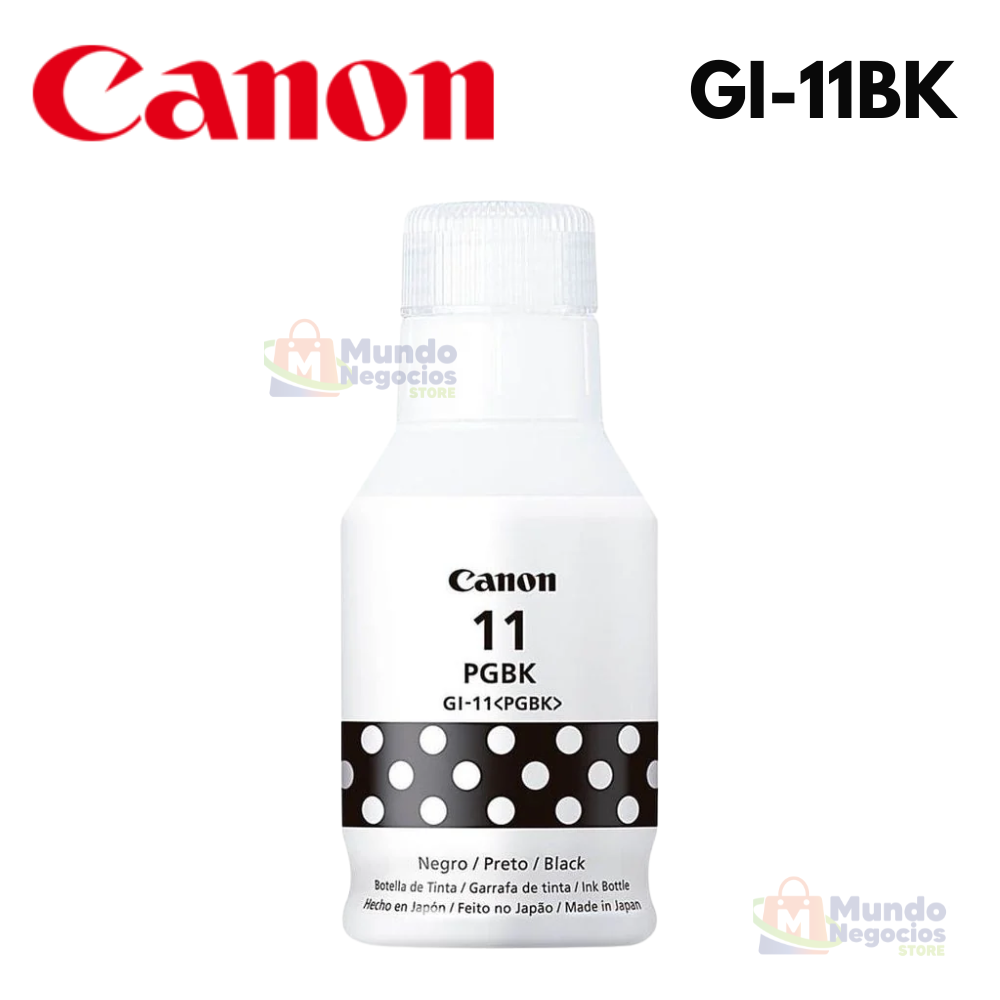 Botella de tinta CANON GI-11 BLACK | Corporación Mundo Negocios