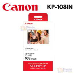 Kit KP-108IN papel foto para impresora SELPHY CP1300 | Corporación Mundo Negocios