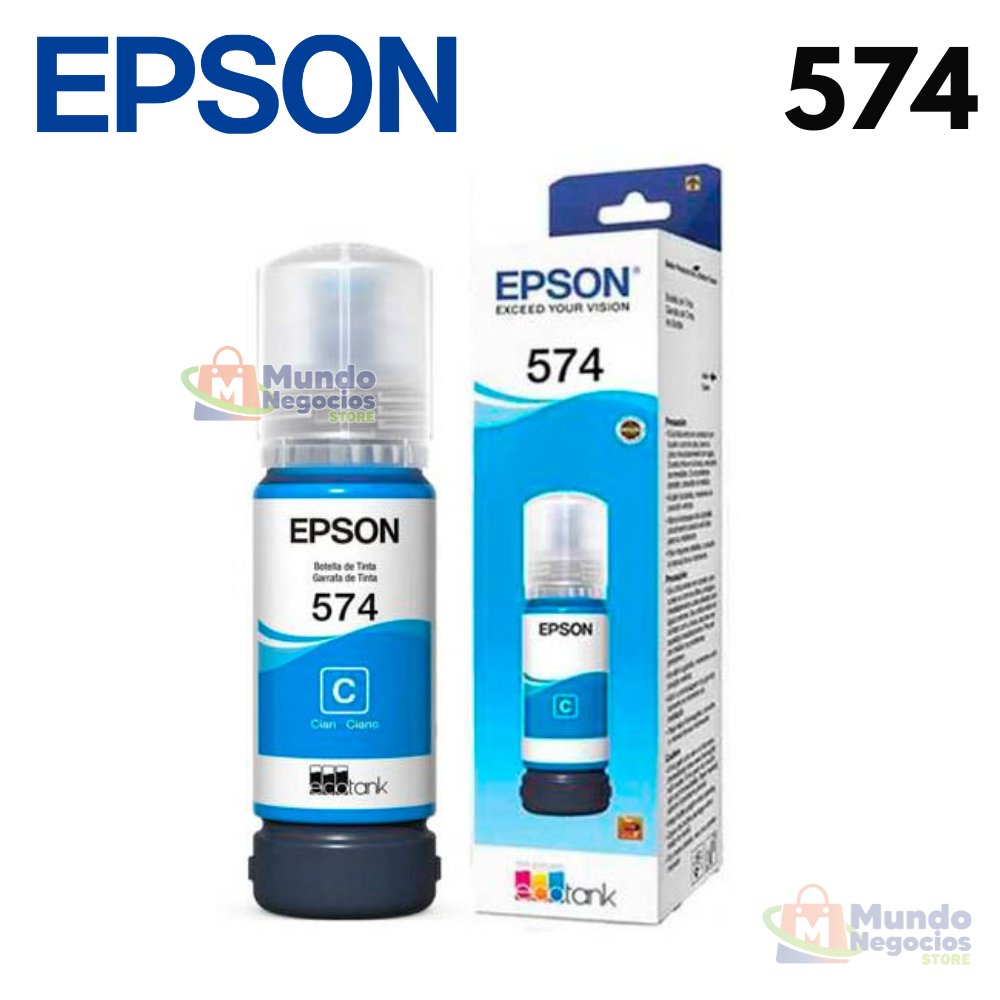 Tinta Epson 574 Cyan Botella 70ML L8050 - Corporación Mundo Negocios
