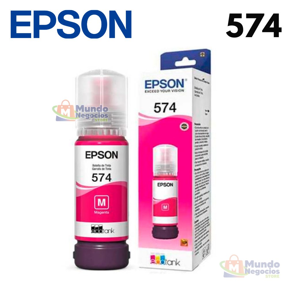 Tinta Epson 574 Magenta Botella 70ML L8050 - Corporación Mundo Negocios