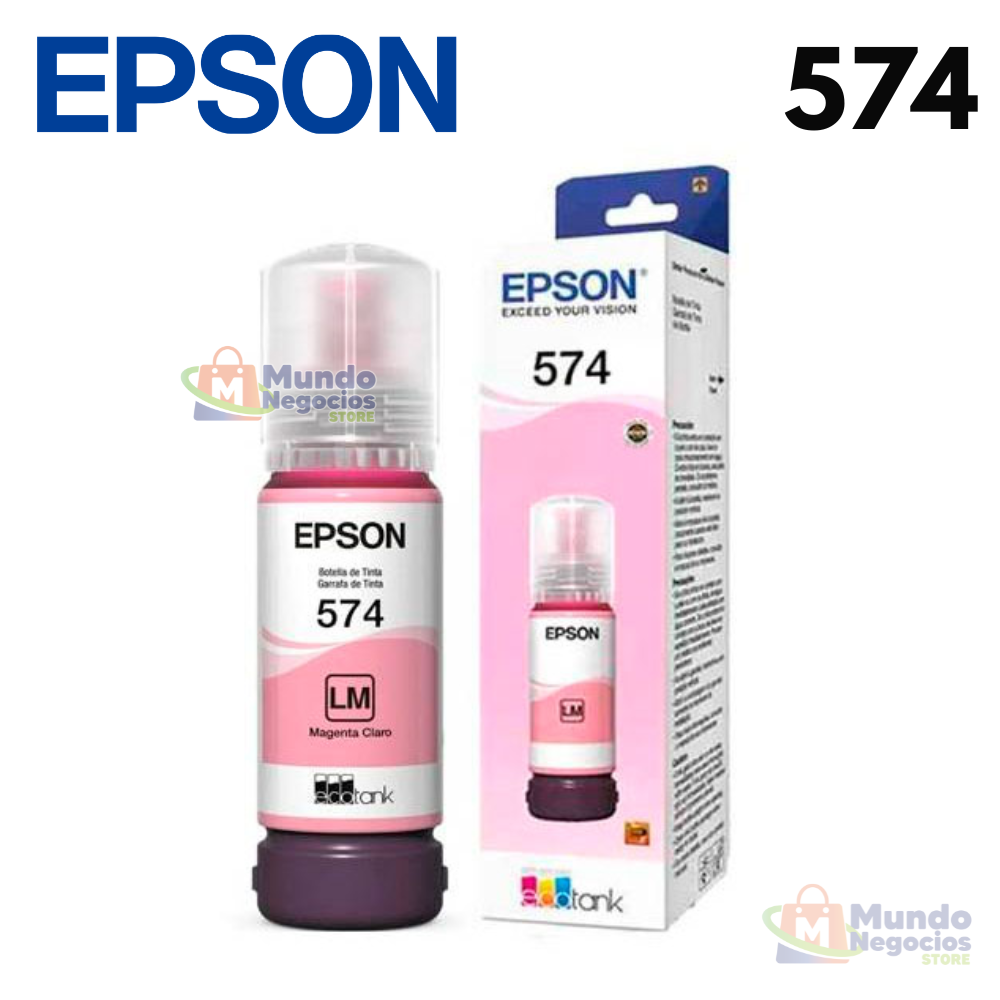 Tinta Epson 574 Magenta Ligh Botella 70ML L8050 - Corporación Mundo Negocios