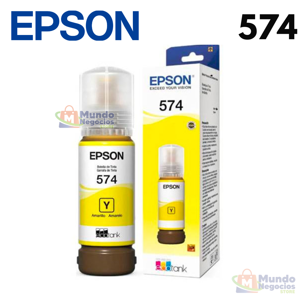 Tinta Epson 574 Yellow Botella 70ML L8050 - Corporacion Mundo Negocios