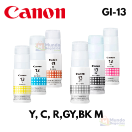 Juego de botellas de tintas CANON GI-13 | Corporación Mundo Negocios