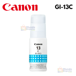 Botella de tinta CANON GI-13 CYAN | Corporación Mundo Negocios